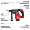 M18 FUEL 18V Lithium-Ion Brushless Cordless 1 in. SDS-Plus Rotary Hammer with Compact Bandsaw (2-Tool) 2912-20-2829-20 - Image 3