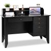Tangkula Studyroom Bookshelf Workstation Writing - Image 12