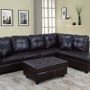 Beverly Fine Furniture Left Facing Russes Sectional Sofa Set With Ottoman, RED - Image 11