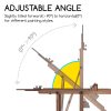 MEEDEN Extra Large H-Frame Studio Easel - Solid Beech Wooden Artist Professional Heavy-Duty Easel, Painting Art Easel Stand with 4 Premium Locking Silent Caster Wheels, Hold Max 82", Walnut - Image 3