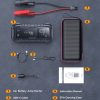 YaberAuto Car Battery Jump Starter 6000A Powerful Portable Jump Box( for All Gas/ 12L Diesel Engines)45W Fast Charging,Extended Jumper Cables,600 Lumens Light - Image 8