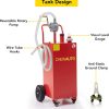 Litake 30 Gallon Portable Gas Caddy Fuel Storage Tank Gasoline Diesel Fuel with 2 Wheels for Car, Lawnmower, ATV, Boat, Motorcycle - Image 4