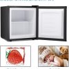 Antarctic Star Compact Chest Upright Freezer Single Door Reversible Stainless Steel Door, Compact Adjustable Removable Shelves for Home Office, 1.1 cu.Black - Image 5