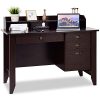 Tangkula Studyroom Bookshelf Workstation Writing - Image 9