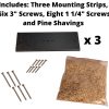 JCs Wildlife Barred Owl Nesting Box - Treated Exterior Grade Plywood - Mounting Hardware and Pine Shavings Included - Dedicated Clean Out Door for Easy Cleaning - Made in The USA - Image 7