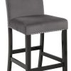 New Classic Furniture Celeste 5-Piece Faux Marble Round Counter Set with 1 Table and 4 Chairs, 42-Inch, Grey - Image 7