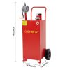 DSstyles 30 Gallon Gas Caddy, Portable Fuel Tank, Diesel Kerosene Storage Container for Car, Lawnmower, ATV, Boat, Motorcycle (Without Casters) - Image 3