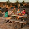 Lifetime 6 Foot Folding Picnic Table, Putty, 22119 - Image 7