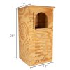 JCs Wildlife Barred Owl Nesting Box - Treated Exterior Grade Plywood - Mounting Hardware and Pine Shavings Included - Dedicated Clean Out Door for Easy Cleaning - Made in The USA - Image 2