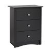 Prepac BDC 2403 Sonoma Nightstand 3 Drawer - Image 8