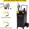35 Gallon Portable Gas Caddy Fuel Storage Tank Gasoline Diesel Fuel with 2 Wheels for Car, Lawnmower, ATV, Boat, Motorcycle - Image 5