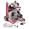 K-400 Drain Cleaning Snake Auger 120-Volt Drum Machine with C-32IW 3/8 in. x 75 ft. Cable + 4-Piece Tool Set & Gloves 52363 - Image 10
