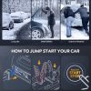 YaberAuto Car Battery Jump Starter 6000A Powerful Portable Jump Box( for All Gas/ 12L Diesel Engines)45W Fast Charging,Extended Jumper Cables,600 Lumens Light - Image 9