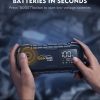 YaberAuto Car Battery Jump Starter 6000A Powerful Portable Jump Box( for All Gas/ 12L Diesel Engines)45W Fast Charging,Extended Jumper Cables,600 Lumens Light - Image 2