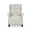 Breyon Contemporary Tufted Fabric Push Back Recliner - Image 15