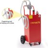 Litake 30 Gallon Portable Gas Caddy Fuel Storage Tank Gasoline Diesel Fuel with 2 Wheels for Car, Lawnmower, ATV, Boat, Motorcycle - Image 2