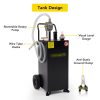 30 Gallon Gas Caddy, Gas Storage Tank, Fuel Transfer Storage Tank with 4 Wheels and Reversible Rotary Hand Pump, Gasoline Diesel Fuel Container for Boat, ATV, Car, Motorcycle - Image 6