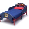 Delta Children Plastic Toddler Bed, Marvel Spider-Man + Delta Children Twinkle Galaxy Dual Sided Recycled Fiber Core Toddler Mattress (Bundle) - Image 5