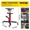 VEVOR Transmission Jack 1100 lbs 2-Stage Hydraulic High Lift Vertical Telescopic,Red - Image 7