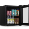 NewAir Beverage Fridge and Cooler with Reversible Glass Door, 60 Can Freestanding Mini Fridge in Black with Door Alarm, Perfect for Work from Home Station, Dorms, and more AB-600B - Image 2