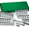 SK PROFESSIONAL TOOLS 4147 1/2 in Drive Socket Set, Metric, SAE, 47 pcs - Image 2