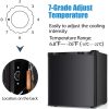 Antarctic Star Compact Chest Upright Freezer Single Door Reversible Stainless Steel Door, Compact Adjustable Removable Shelves for Home Office, 1.1 cu.Black - Image 3