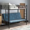 Merax Twin-over-Full Futon Metal Bunk Bed for Children's Bedroom - Image 4