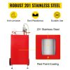 BENTISM Fuel Caddy Fuel Storage Tank 30 Gallon 2 Wheels with Manuel Pump, Red - Image 5