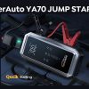 Car Jump Starter with Air Compressor 3000A 150PSI (9.0L Gas/8.0L Diesel)Portable Car Battery Jump Starter with Tire Inflator 12V DC PSU Jump Box Extended Jumper Cables Large LCD Display 300Lumen Light - Image 7