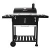 Royal Gourmet CD1824EN 24u201d Charcoal Grill Outdoor Smoker with Side Tables Backyard Griller Party BBQ Picnic Patio Cooking, Black - Image 2