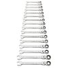 GearWrench 16Pc 12PT Metric Flex Combi Ratchet Wrench Set - Image 3